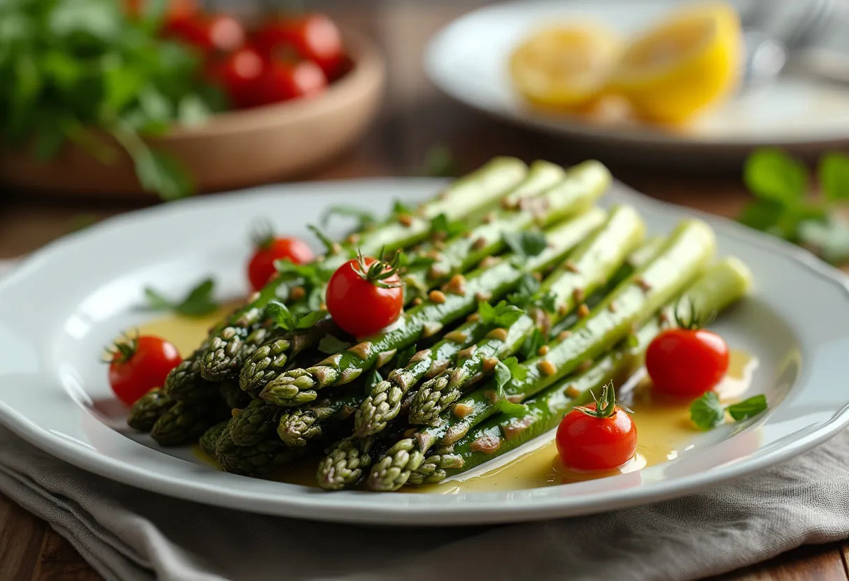 asperges vinaigrette